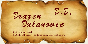 Dražen Dulanović vizit kartica